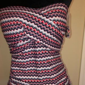 NWT Merona tankini top- size M